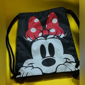 Minnie Mouse Drawstring Backpack - Disney Kids Gym School Bag